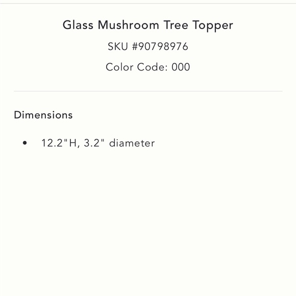 Glass Mushroom Tree Topper - Picture 4 of 7